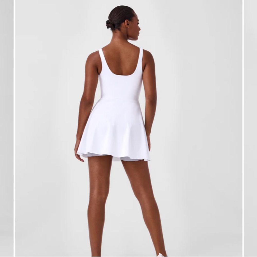 Spanx white mov. Sq Neck tank dress! New!!
